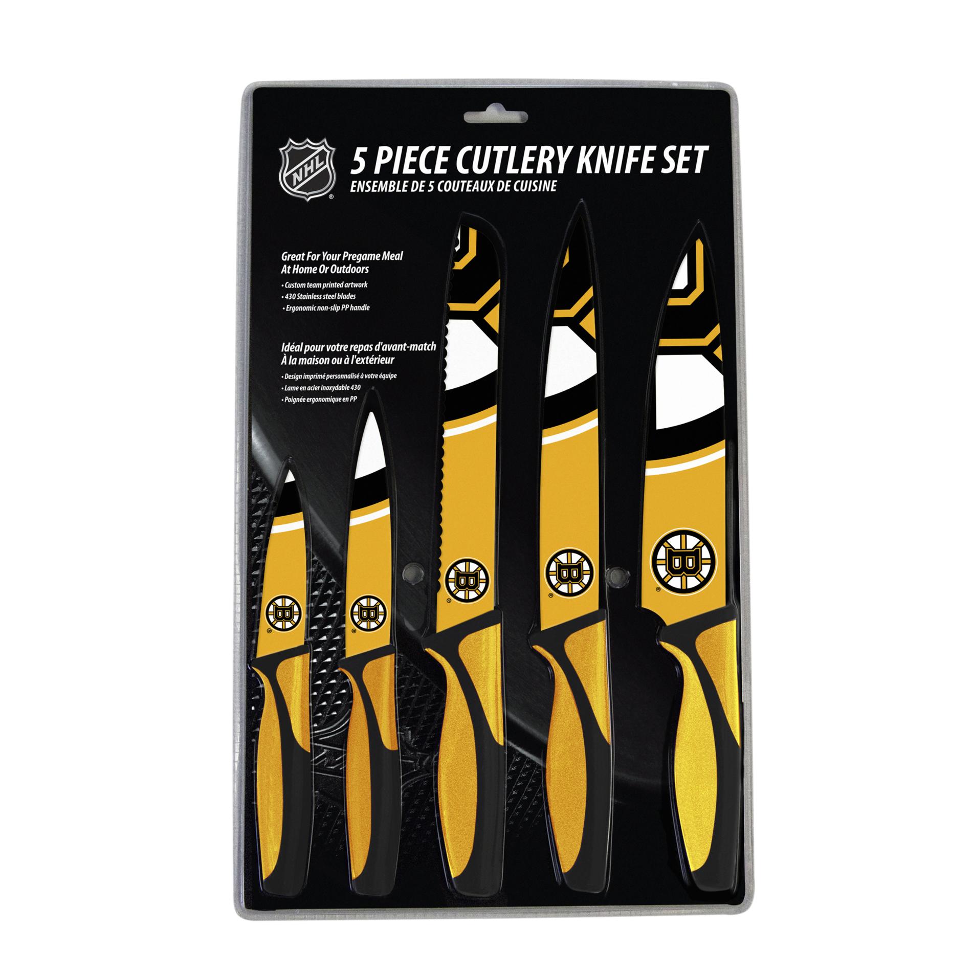 NHL 5-Piece Kitchen Knife Set - Boston Bruins NHL 5-Piece Kitchen Knife Set - Boston Bruins