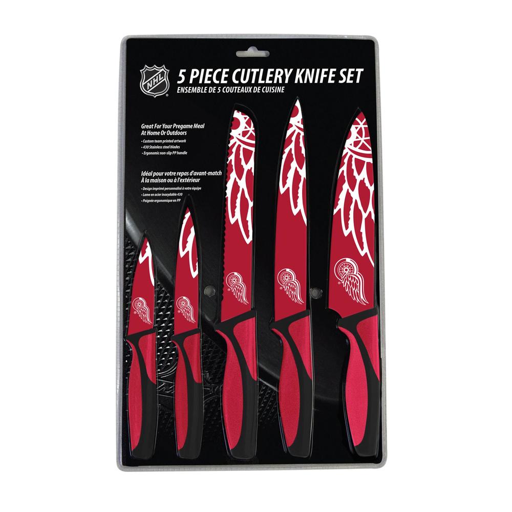 NHL 5-Piece Kitchen Knife Set - Detroit Red Wings