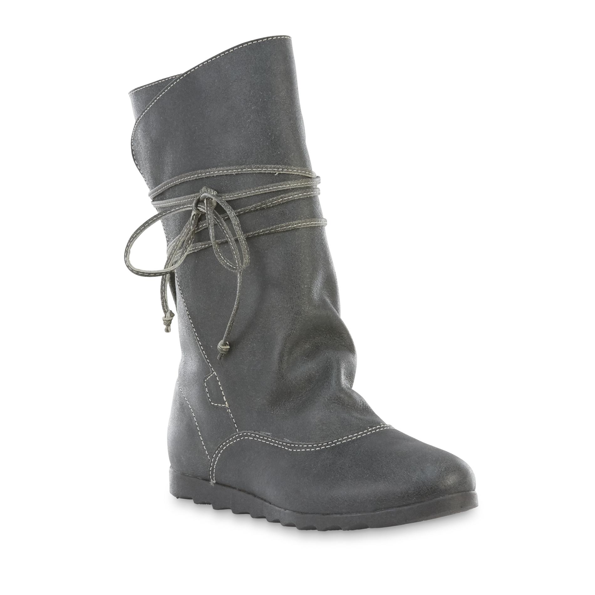 Andacco Women's Tia Leather Boot - Grey