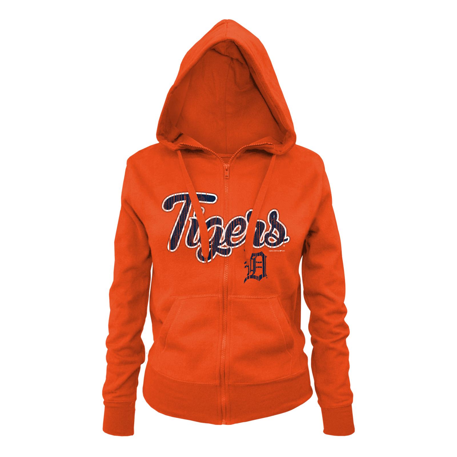 MLB Women's Hoodie Jacket - Detroit Tigers