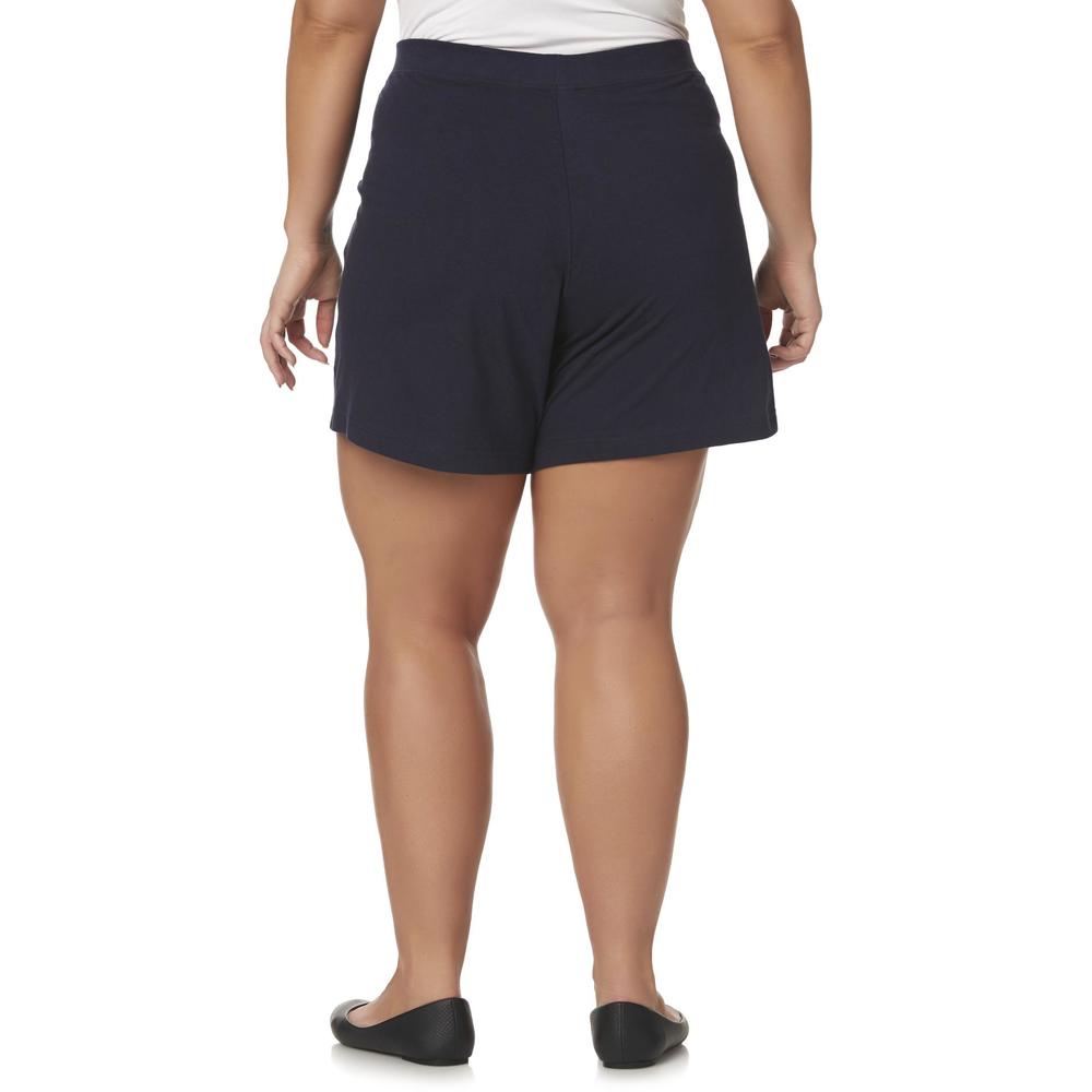 Basic Editions Women's Plus Shorts