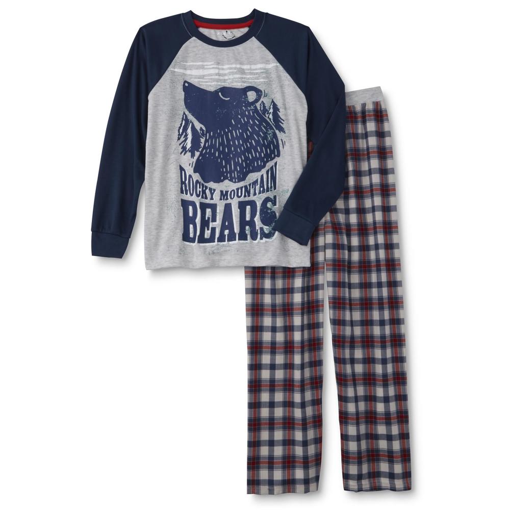 Joe Boxer Boys' Pajama Shirt & Pants - Bears & Plaid