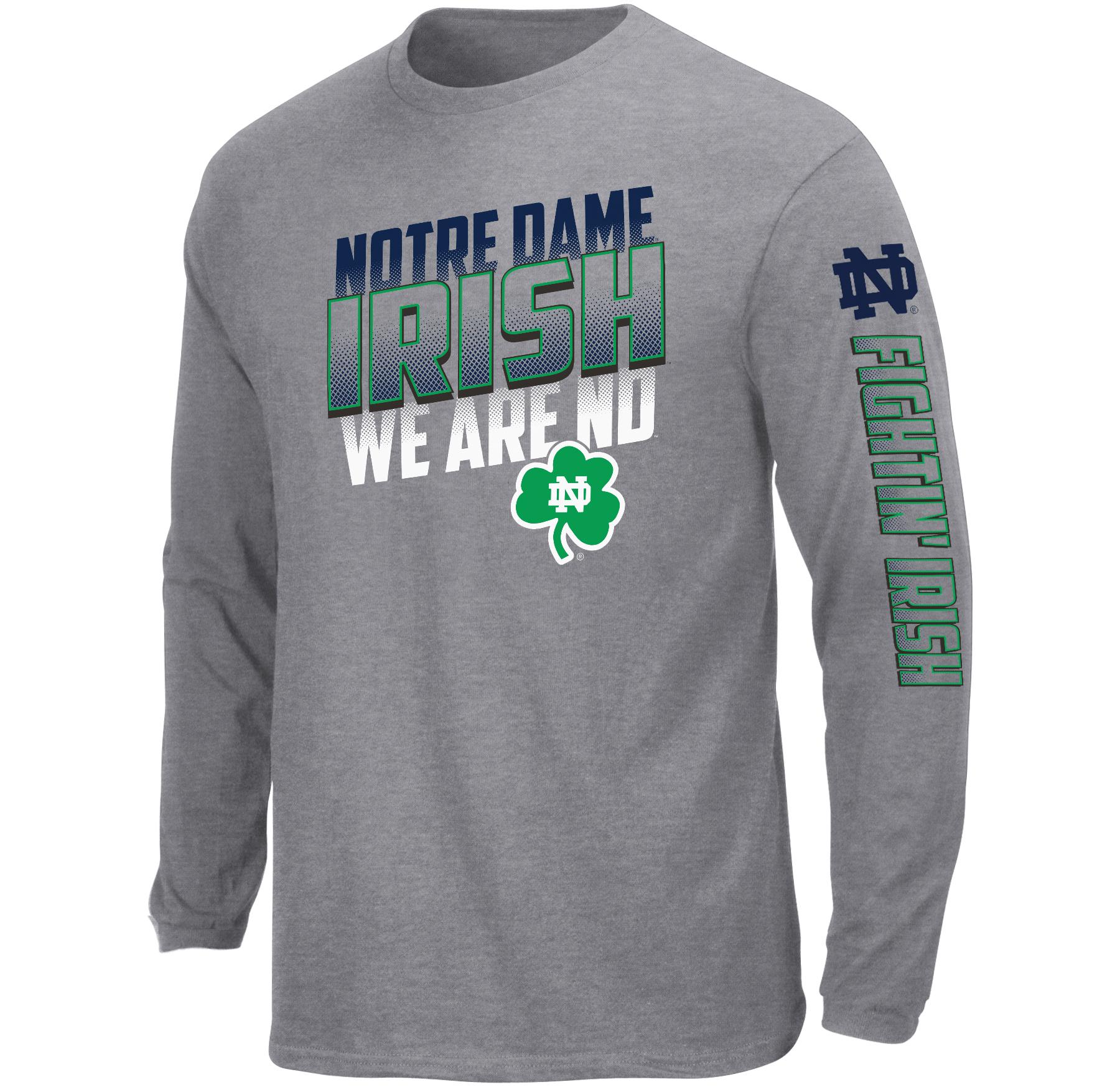 NCAA Men's Big & Tall Long-Sleeve T-Shirt - Notre Dame Fighting Irish