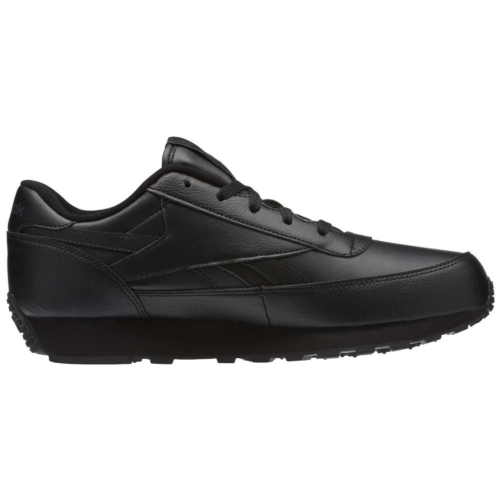 Reebok Men's Classic Renaissance Leather Wide Sneaker - Black