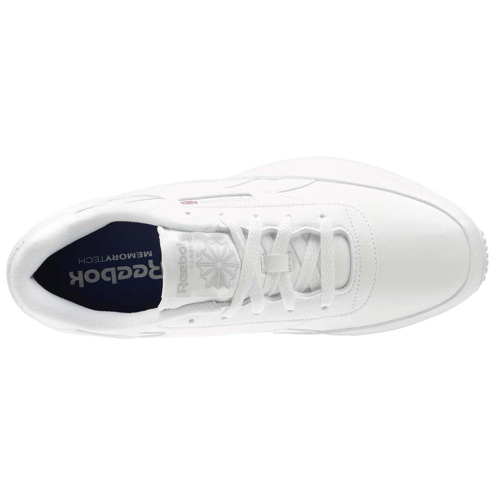Reebok Men's Classic Renaissance Leather Wide Sneaker - White