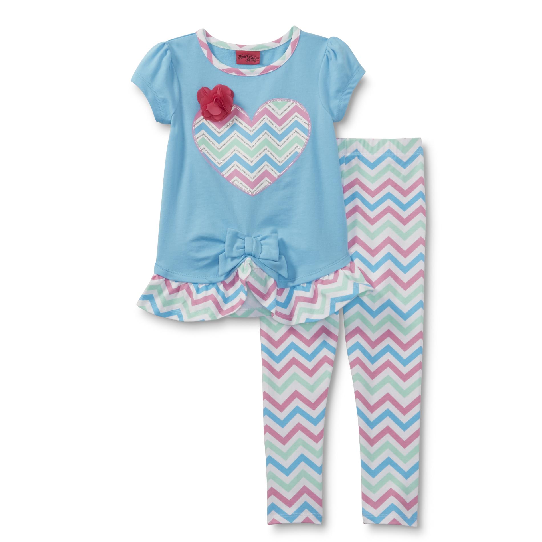 Twirl Infant & Toddler Girls' Tunic & Leggings - Heart