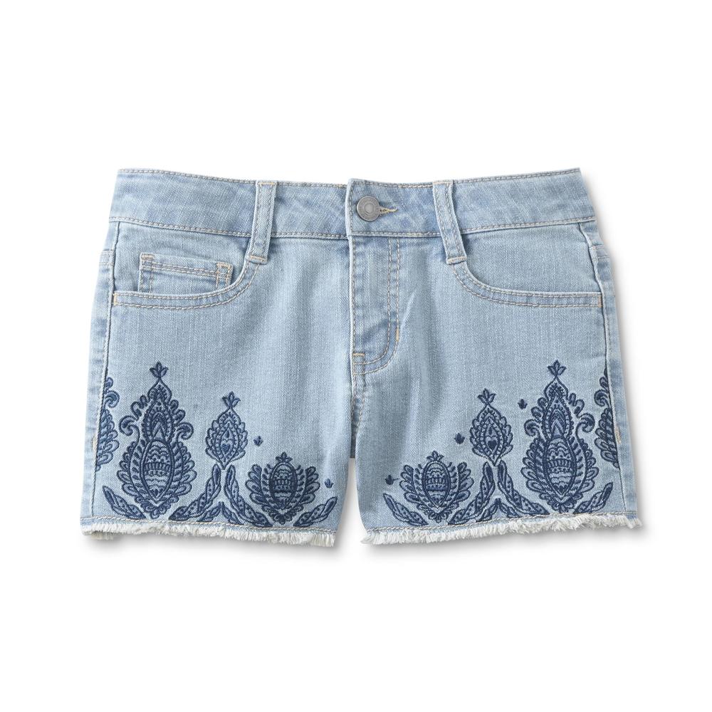 ROEBUCK & CO R1893 Girls' Embellished Jean Shorts