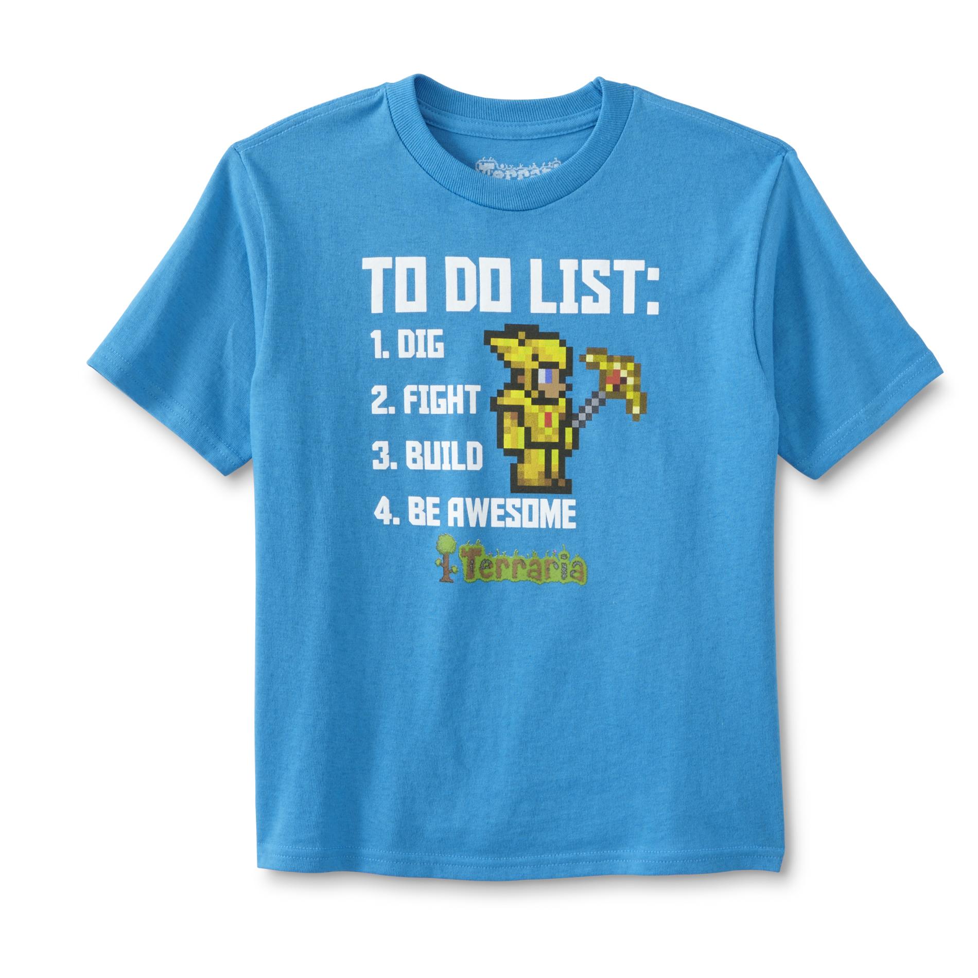 Terraria Boys' Graphic T-Shirt - Be Awesome