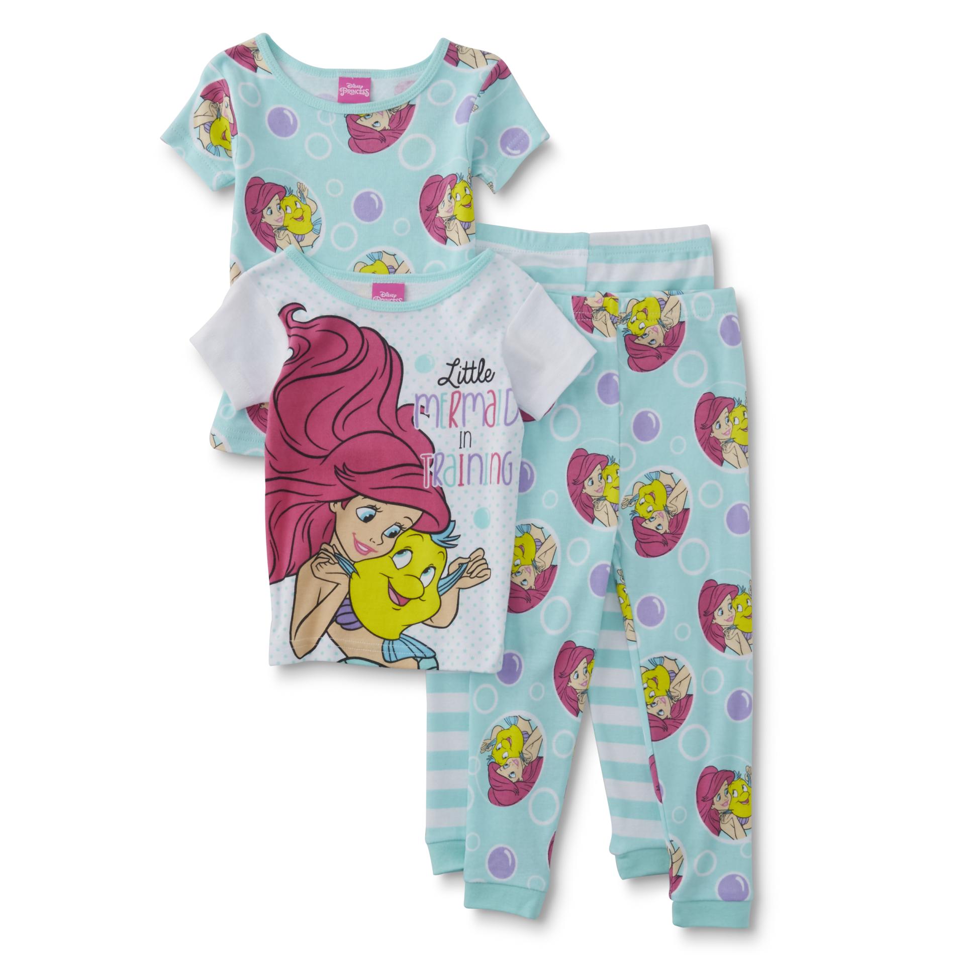 Disney The Little Mermaid Toddler Girls' 2Pairs Pajamas Shop Your