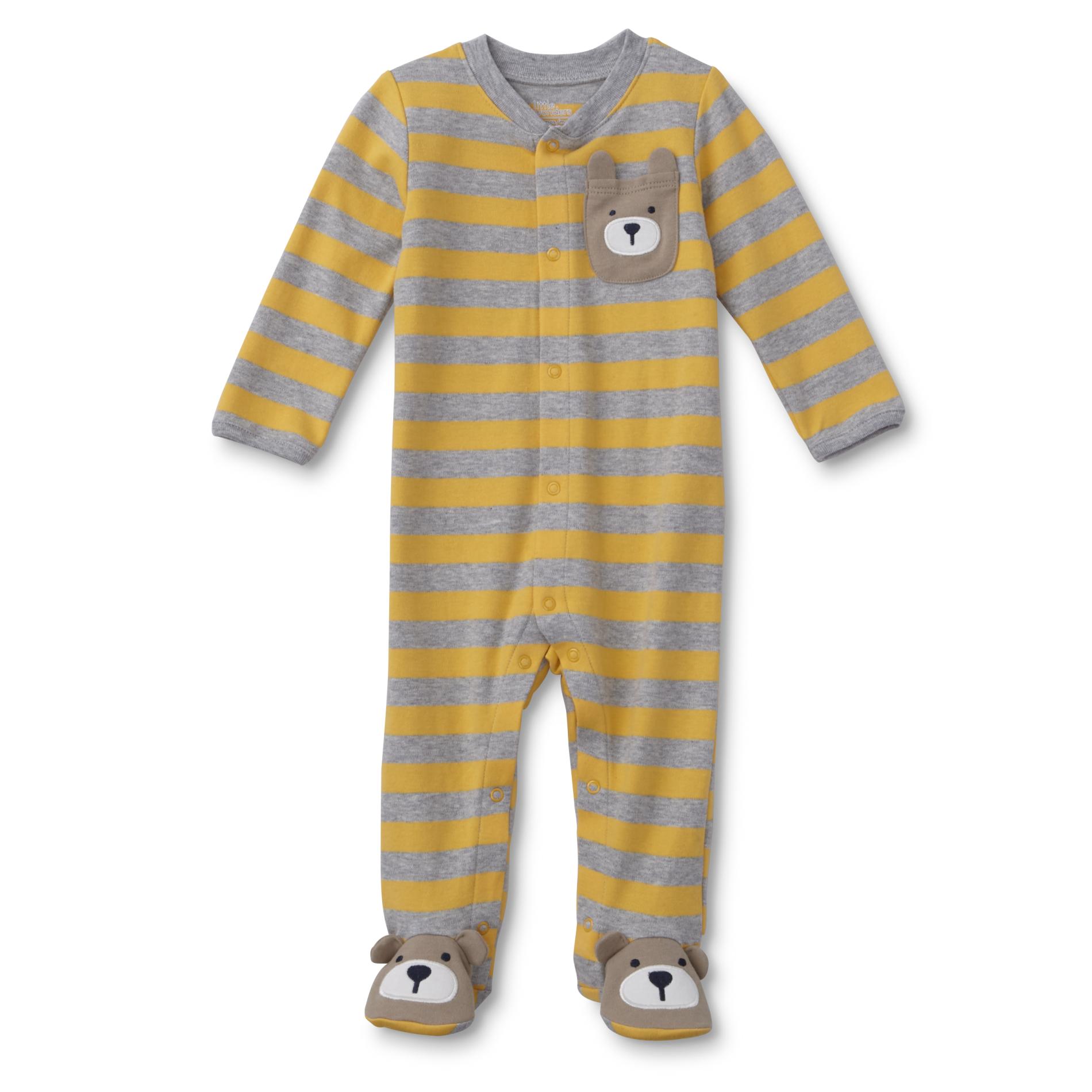Little Wonders Newborn Boys' Sleeper Pajamas - Bears