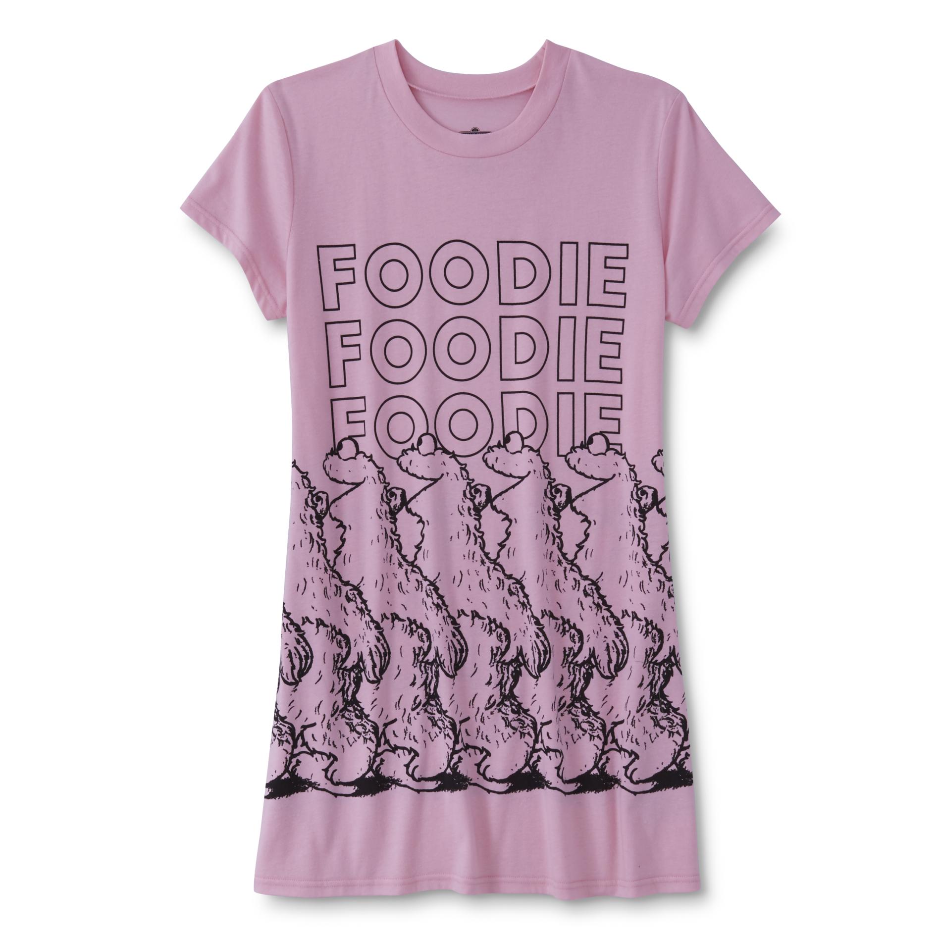 Sesame Street Women's T-Shirt Nightgown - Cookie Monster
