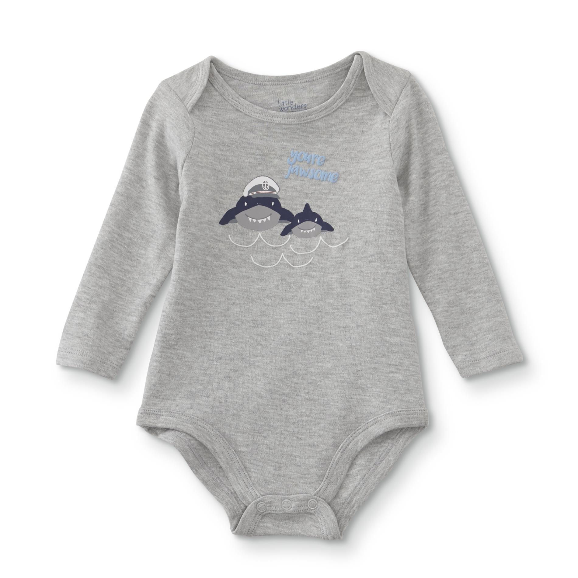 Little Wonders Infant Boys' Long-Sleeve Bodysuit - Sharks