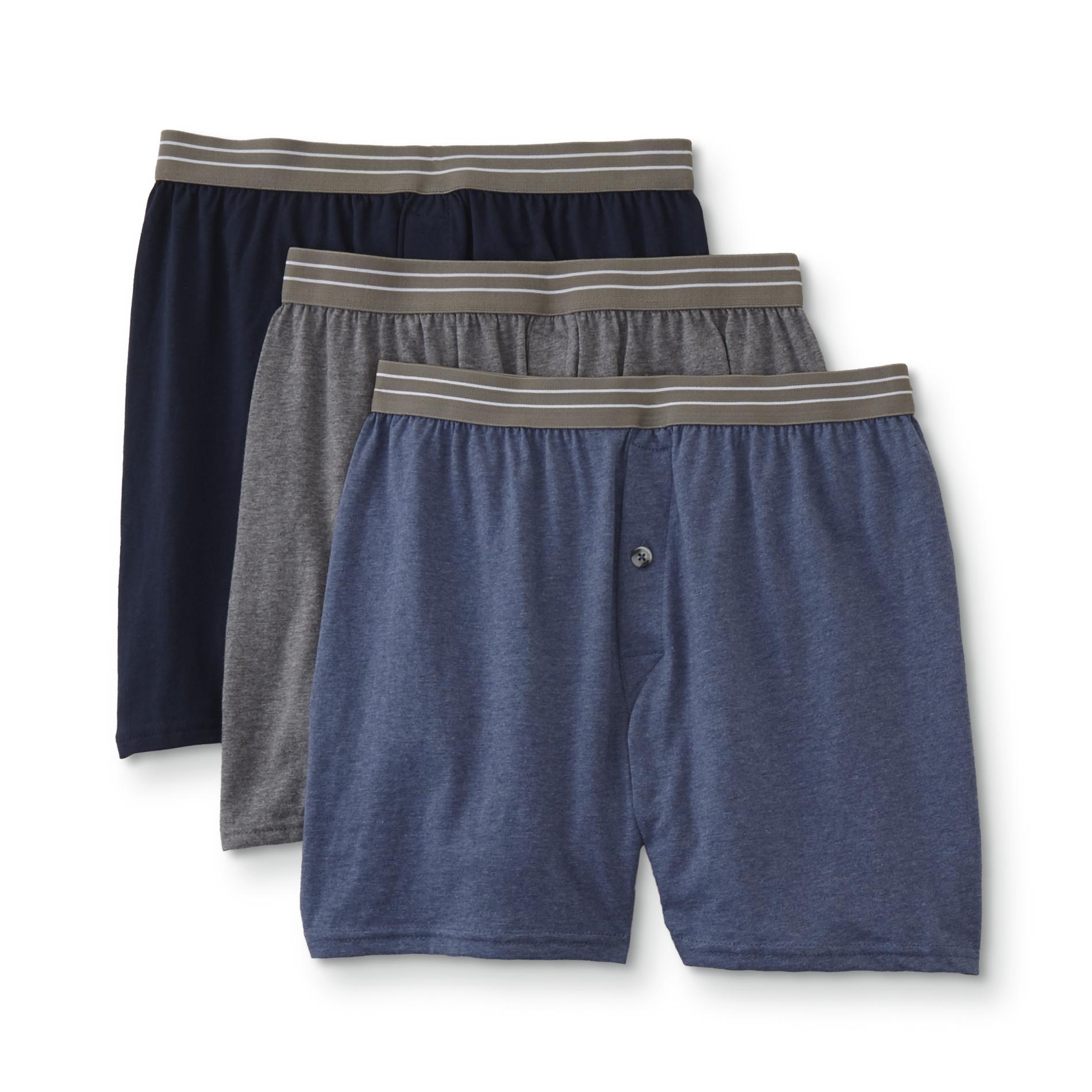 Simply Styled Men's Big & Tall  3-Pack Boxers