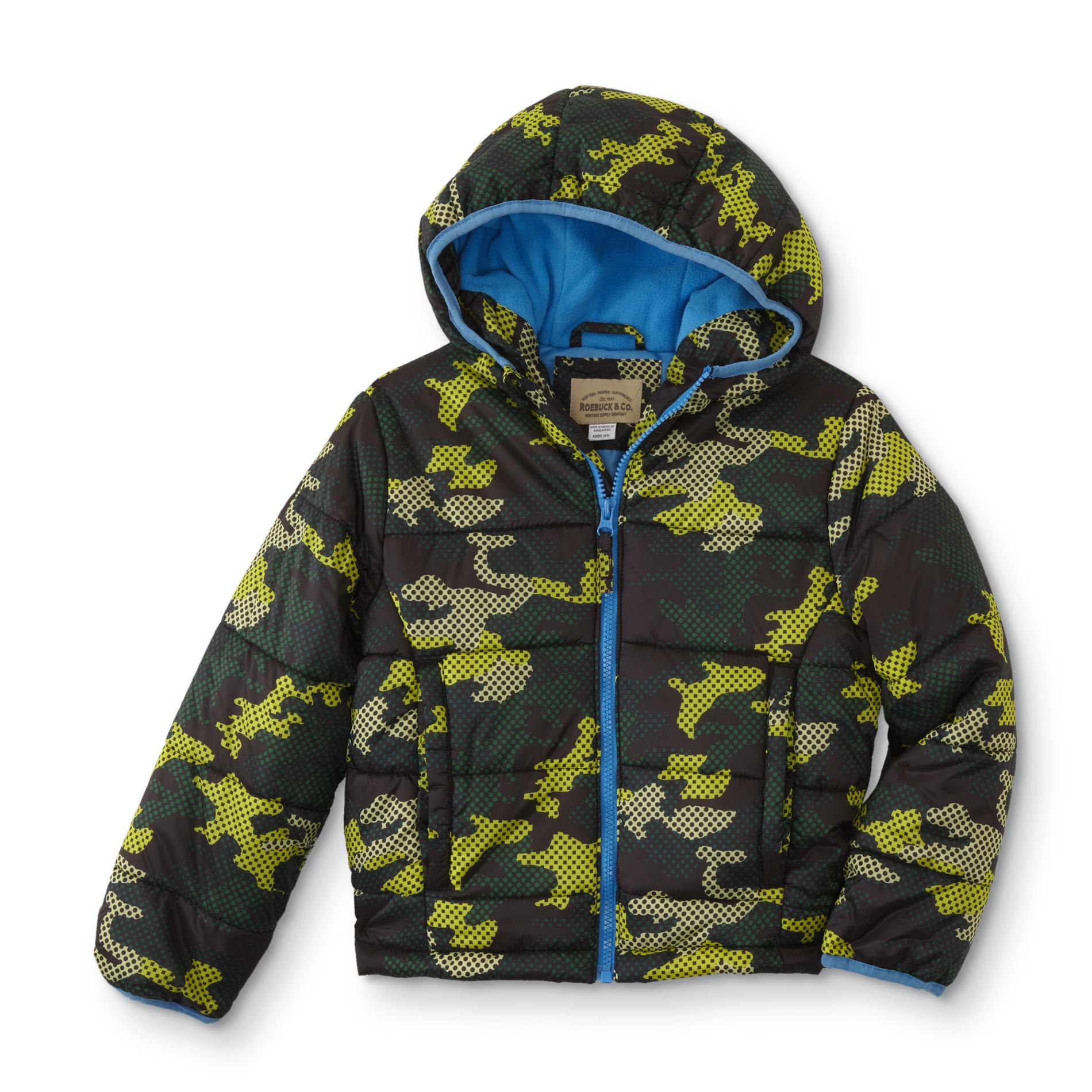 Roebuck & Co. Boys' Winter Puffer Coat - Camouflage