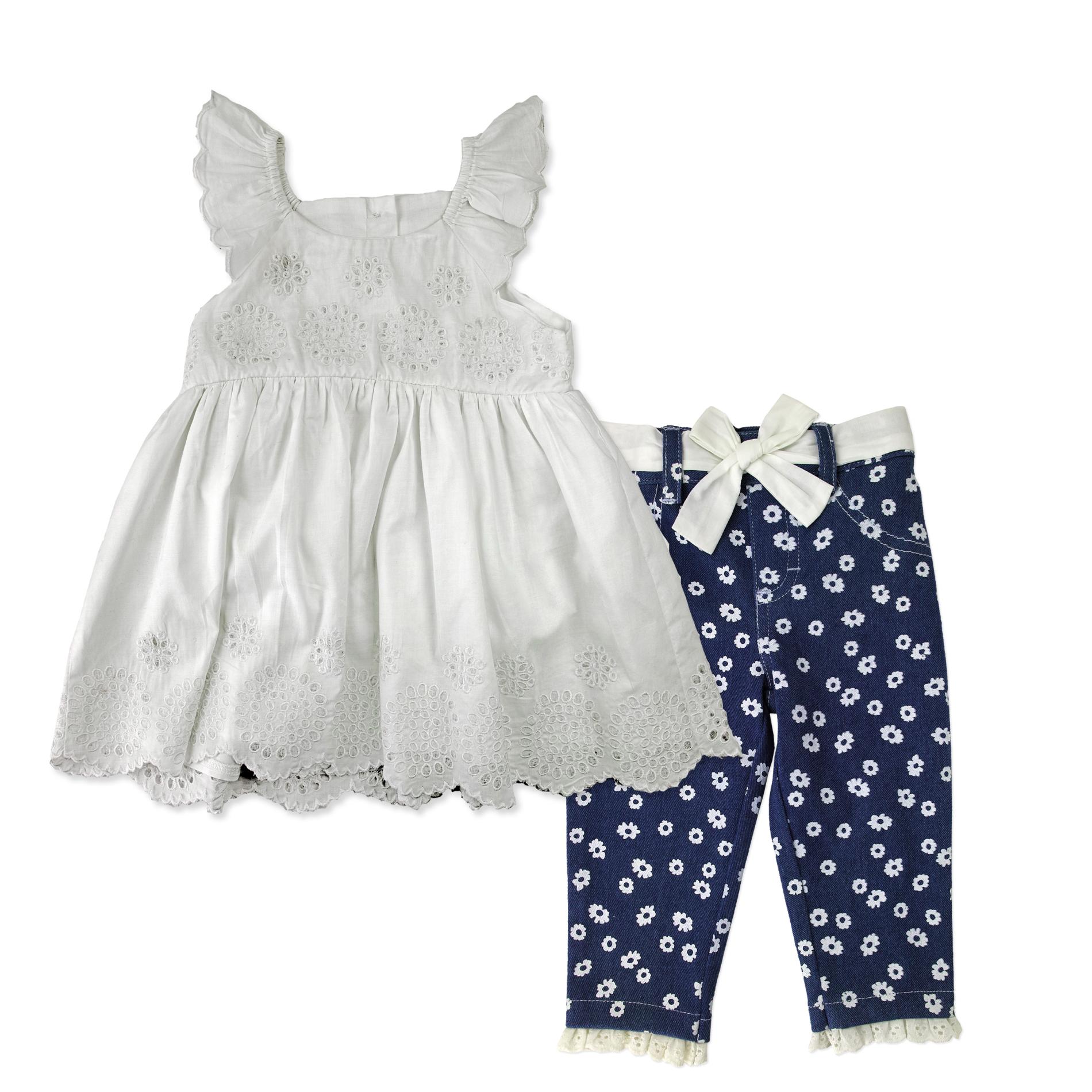 Nanette Infant & Toddler Girls' Tunic Top & Pants - Floral
