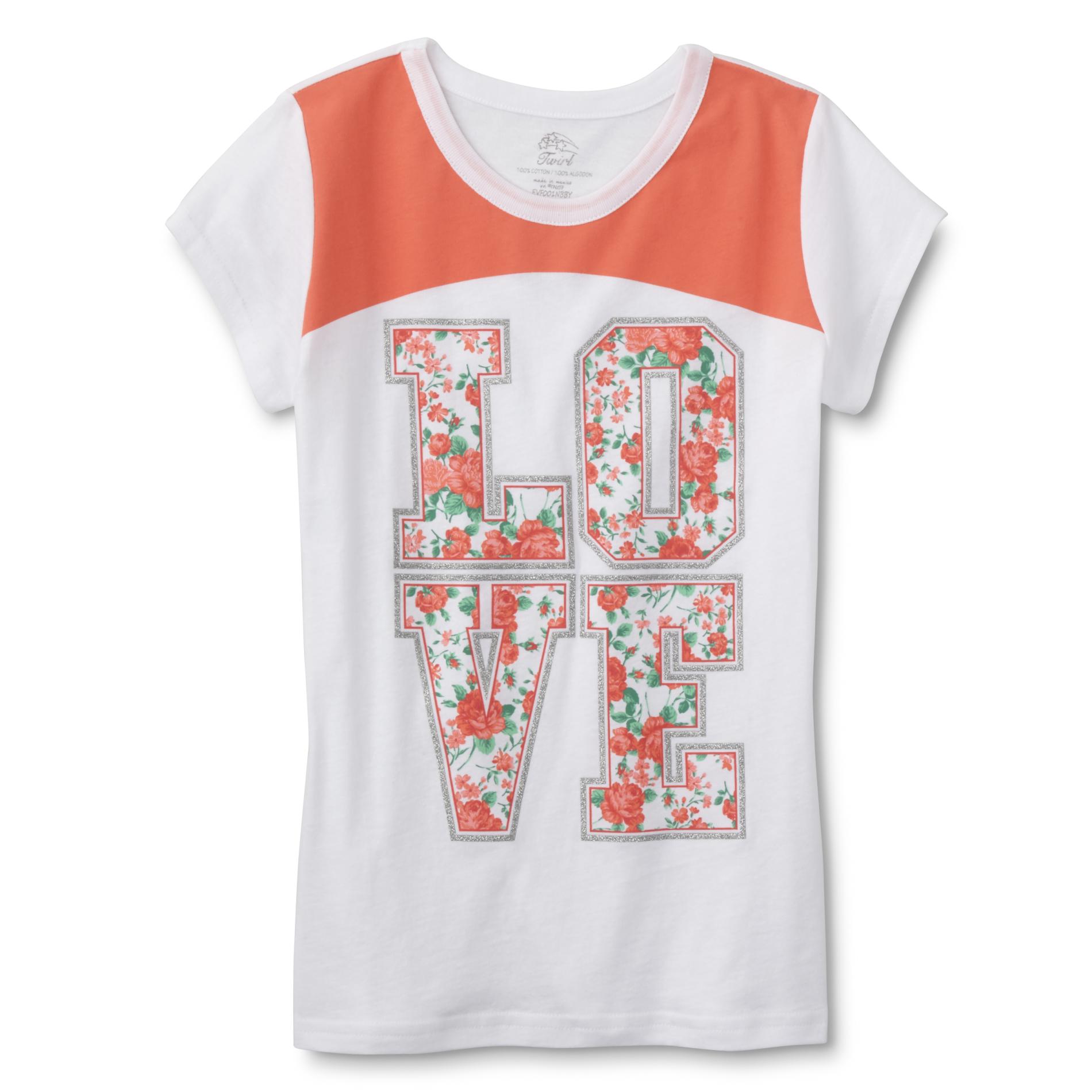 Route 66 Girls' Graphic T-Shirt - Love