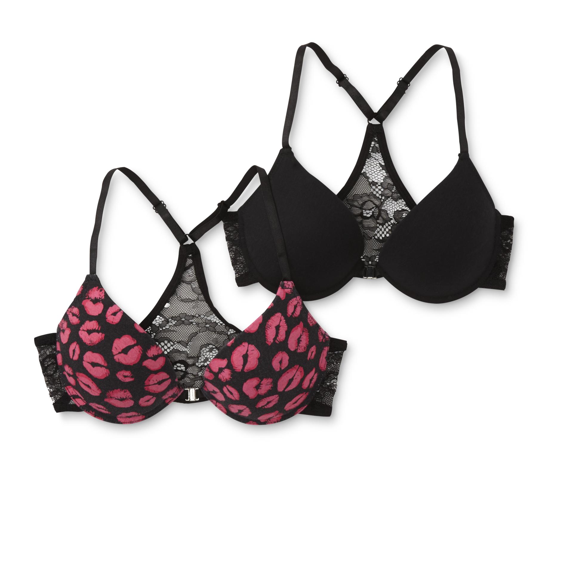 Joe Boxer Women's 2Pack Racerback PushUp Bras Kiss Shop Your Way