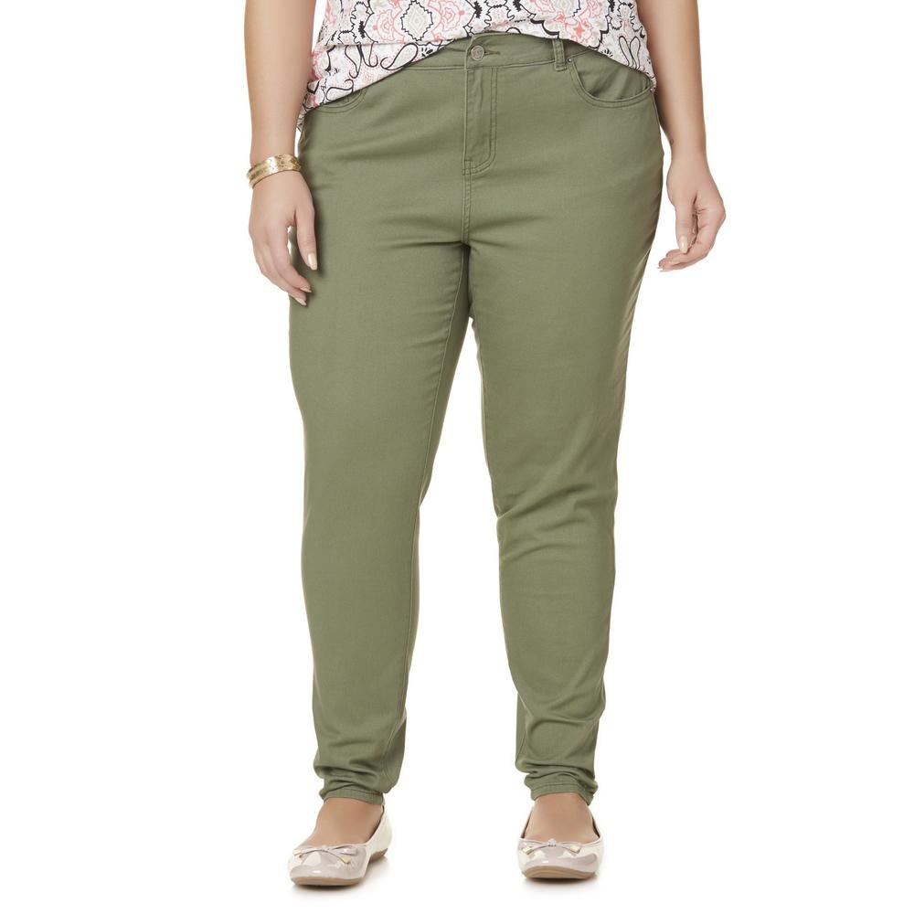 Simply Emma Women's Plus Colored Jeggings