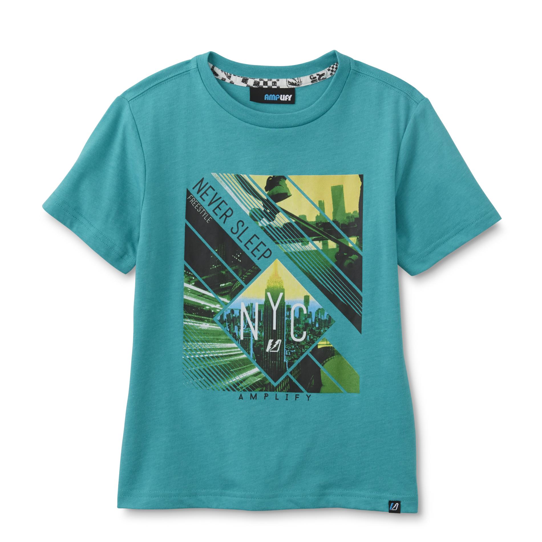 Amplify Boys' Graphic T-Shirt - NYC Skateboard