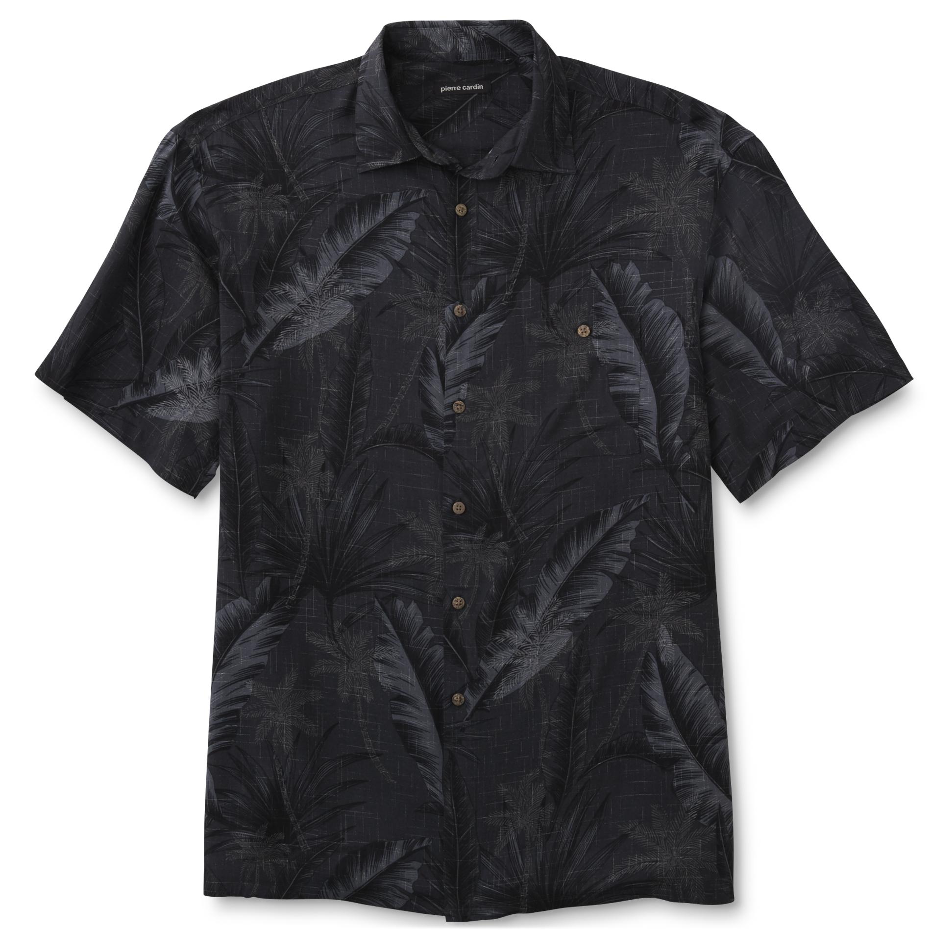 Pierre Cardin Men's Sport Shirt - Palm Tree Print