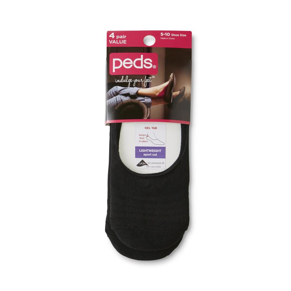 Peds Women's 4-Pairs Liner Socks
