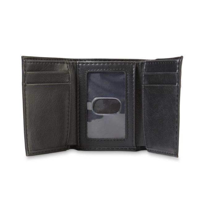 Dickies Men's Genuine Leather Trifold Wallet