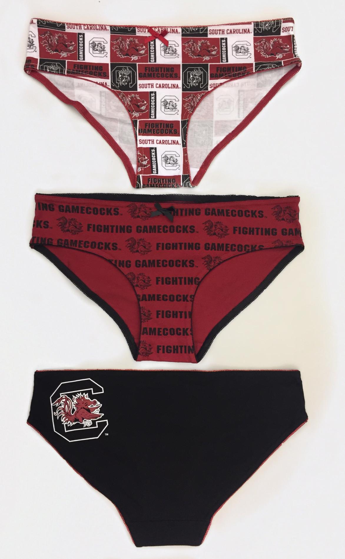 NCAA Women's 3-Pack Bikini Panties - South Carolina Gamecocks