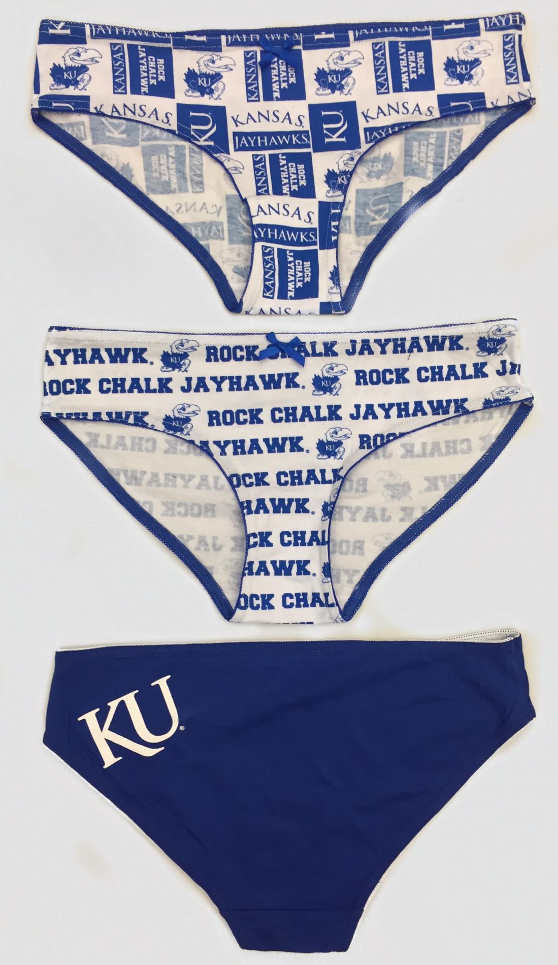 NCAA Women's 3-Pack Bikini Panties - Kansas Jayhawks