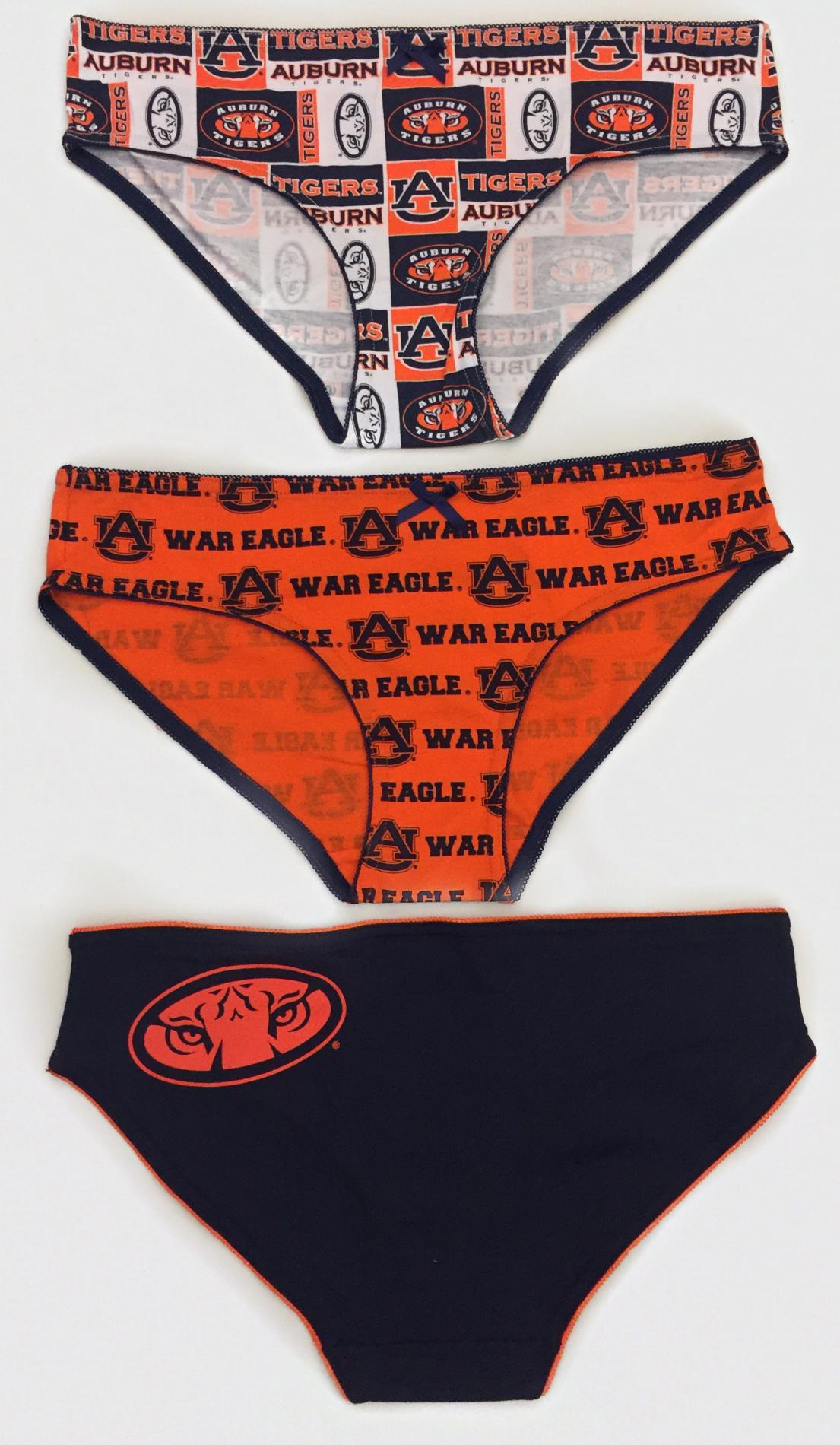 NCAA Women's 3-Pack Bikini Panties - Auburn Tigers