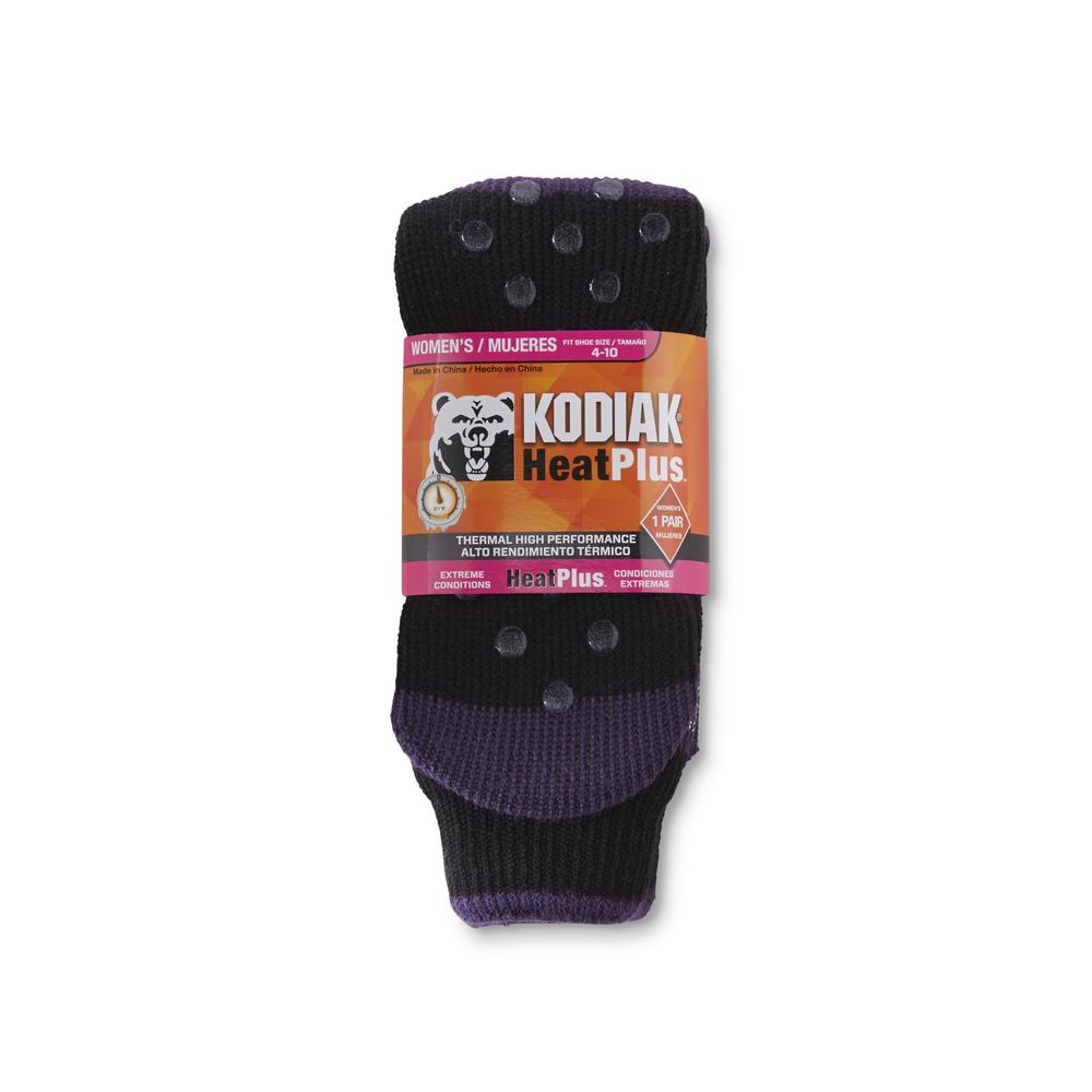 Kodiak Women's Heat Plus Thermal Crew Socks - Metallic Striped
