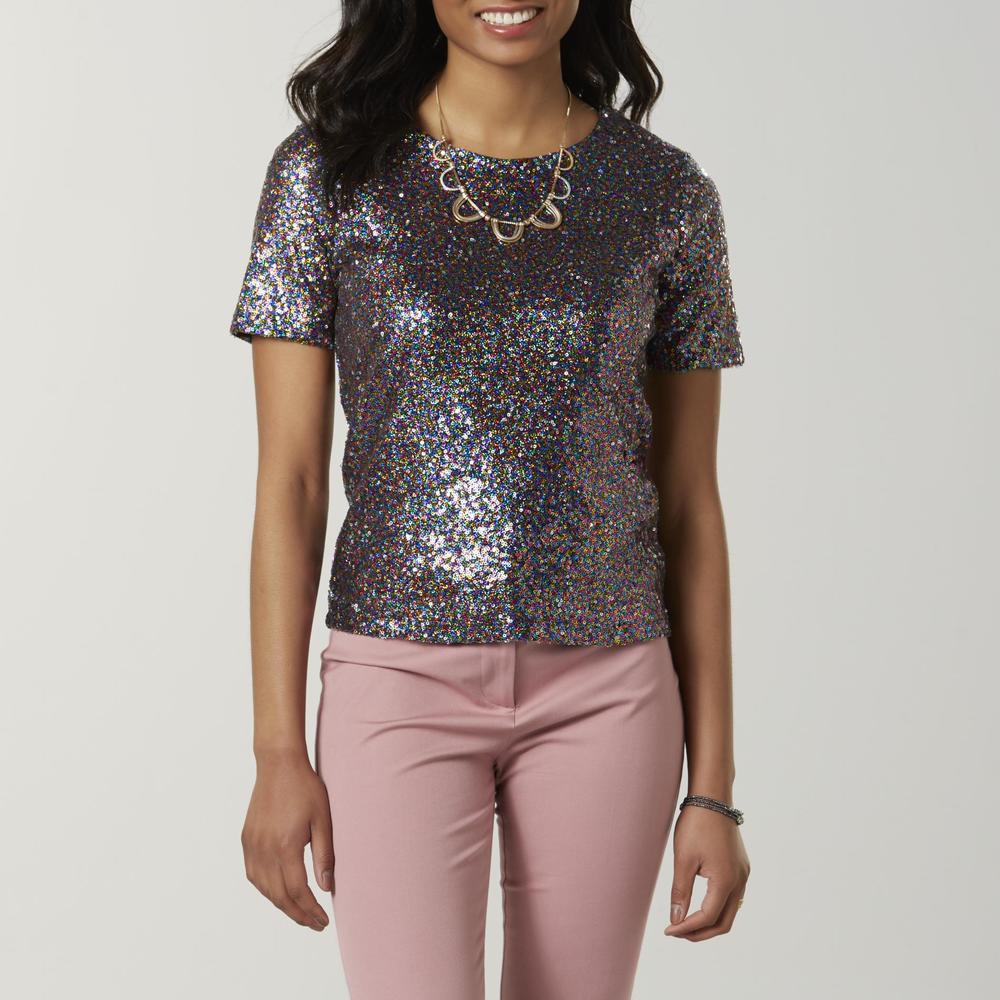 Simply Styled Petites' Sequin Top