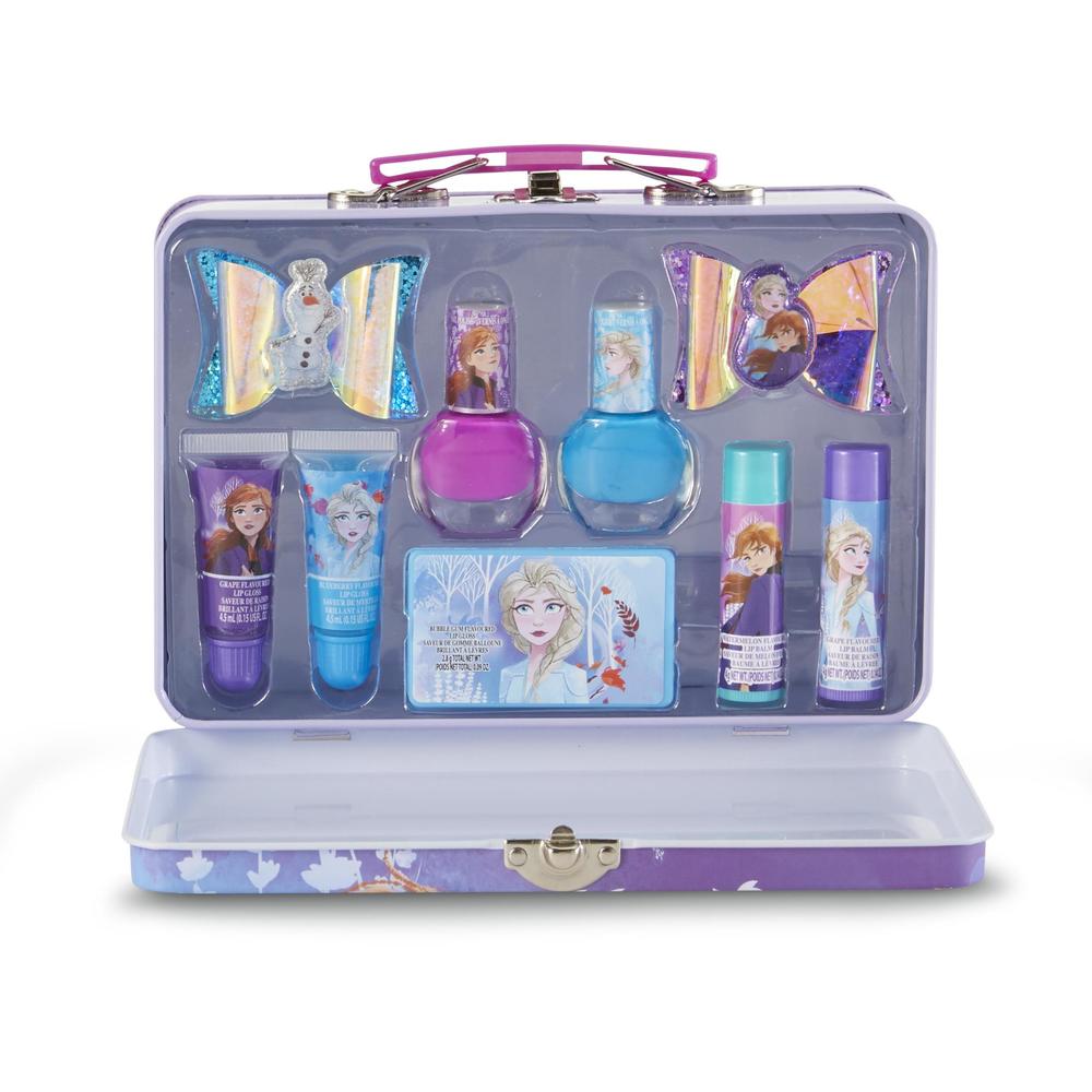 Girls' Frozen II Lunchbox, Hair Bow & Cosmetics - Anna/Elsa