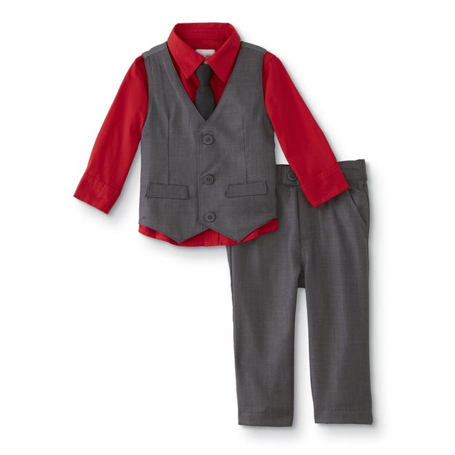 Special Editions Infant & Toddler Boys' Dress Shirt, Vest, Pants & Necktie