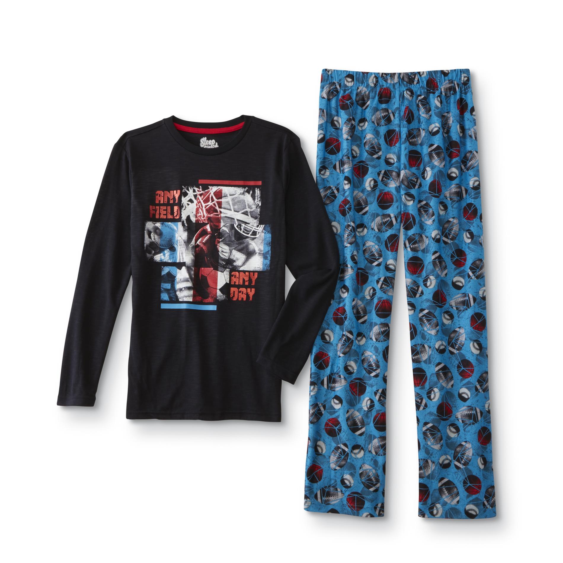 Sleep On It Boys' Pajama Shirt & Pants - Football