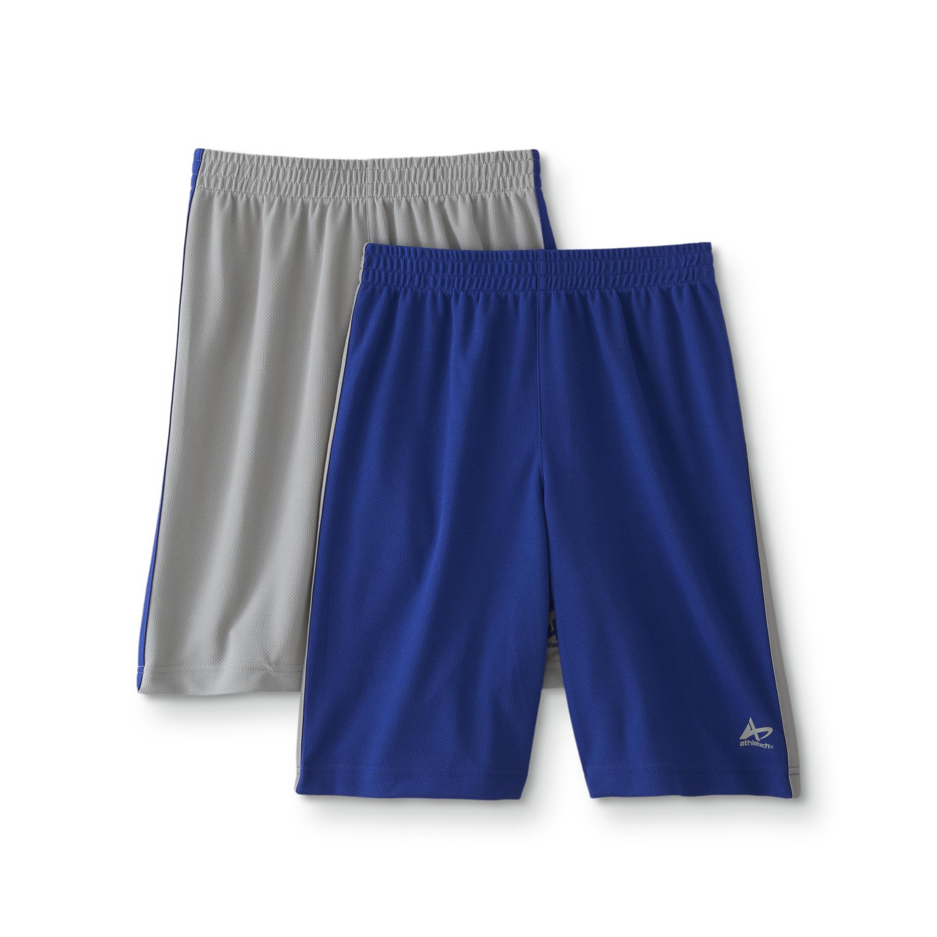 Athletech Boys' 2-Pack Athletic Shorts - Striped