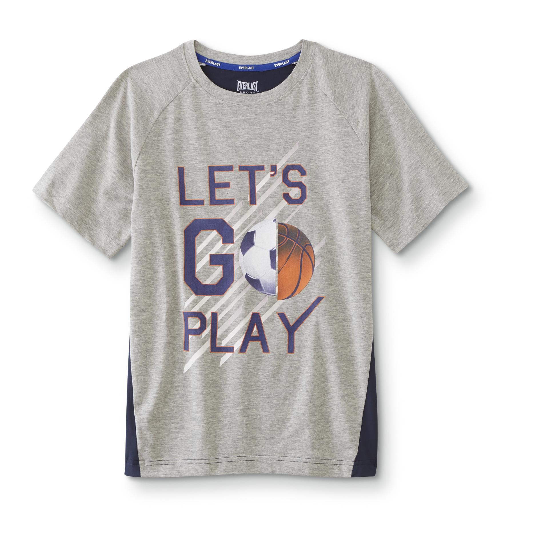 Everlast&reg; Sport Boys' Athletic T-Shirt - Let's Go Play