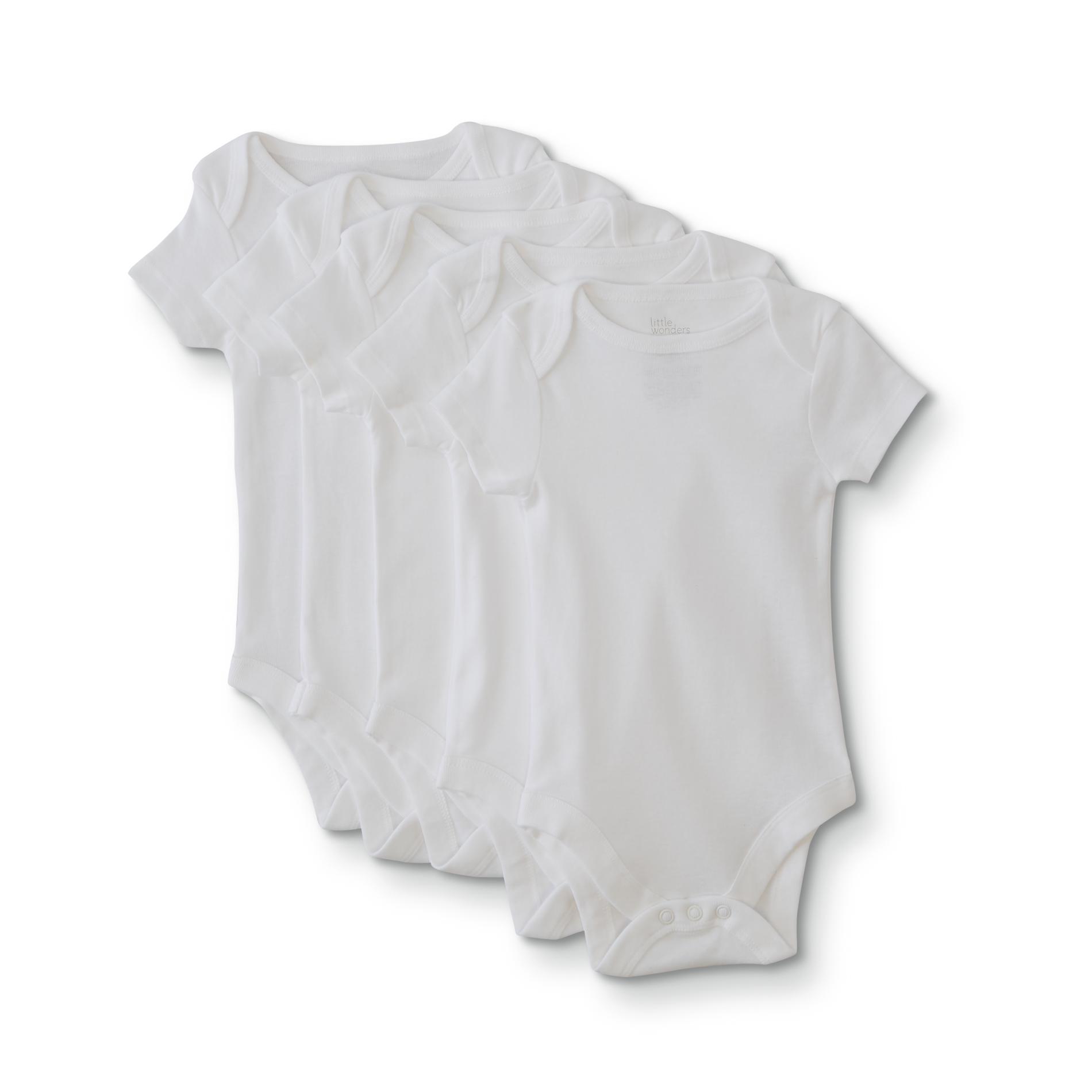 Little Wonders Infants' 5-Pack Short-Sleeve Bodysuits