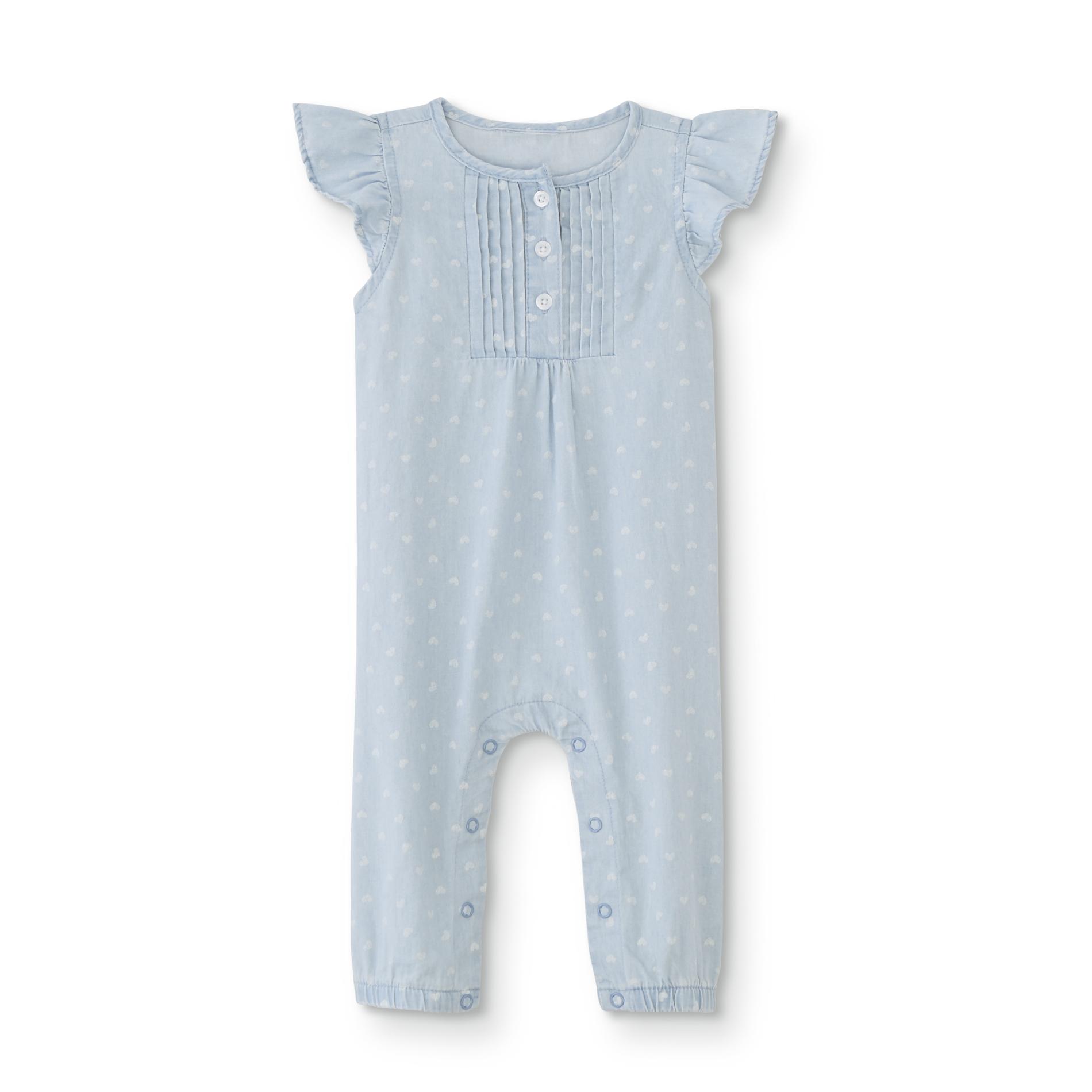 girls chambray romper