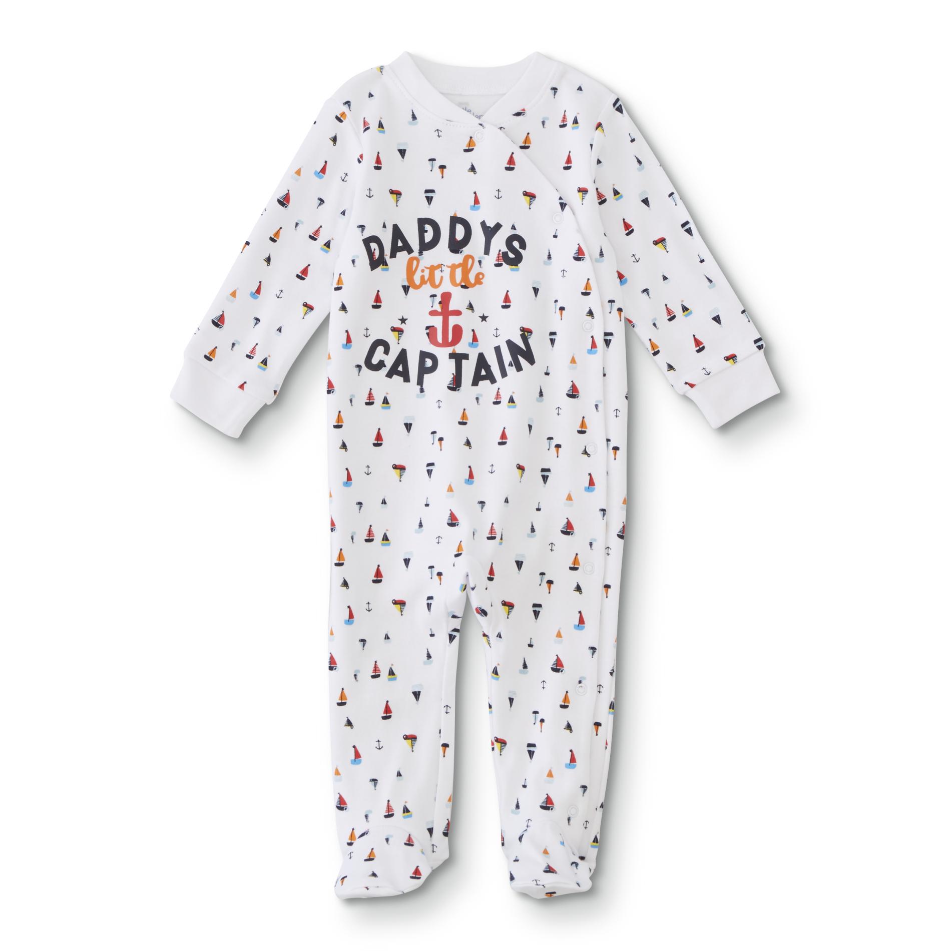 Little Wonders Infant Boys' Footed Sleeper Pajamas - Daddy's Captain
