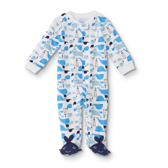 Little Wonders Infant Boys' Footed Pajamas Whales