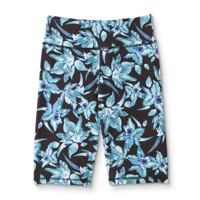Athletech Women's Athletic Bike Shorts Floral