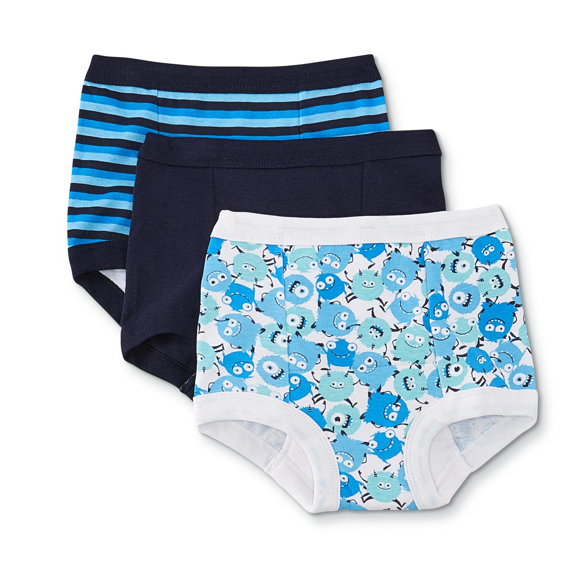 Toddler Boys' 3Pack Training Pants Mixed Print