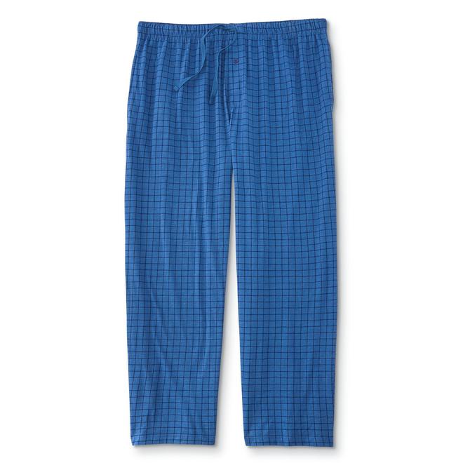 Basic Editions Men's Big & Tall Pajama Pants - Grid