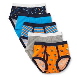Simply Styled Toddler Boys' 5-Pack Briefs - Mixed Print