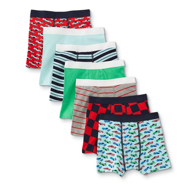 Simply Styled Toddler Boys' 7Pack Boxer Briefs Mixed Print