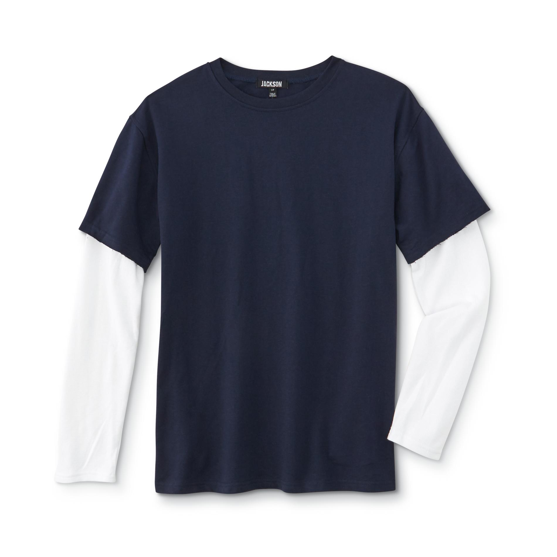 Long sleeve tee under short sleeve tee clearance