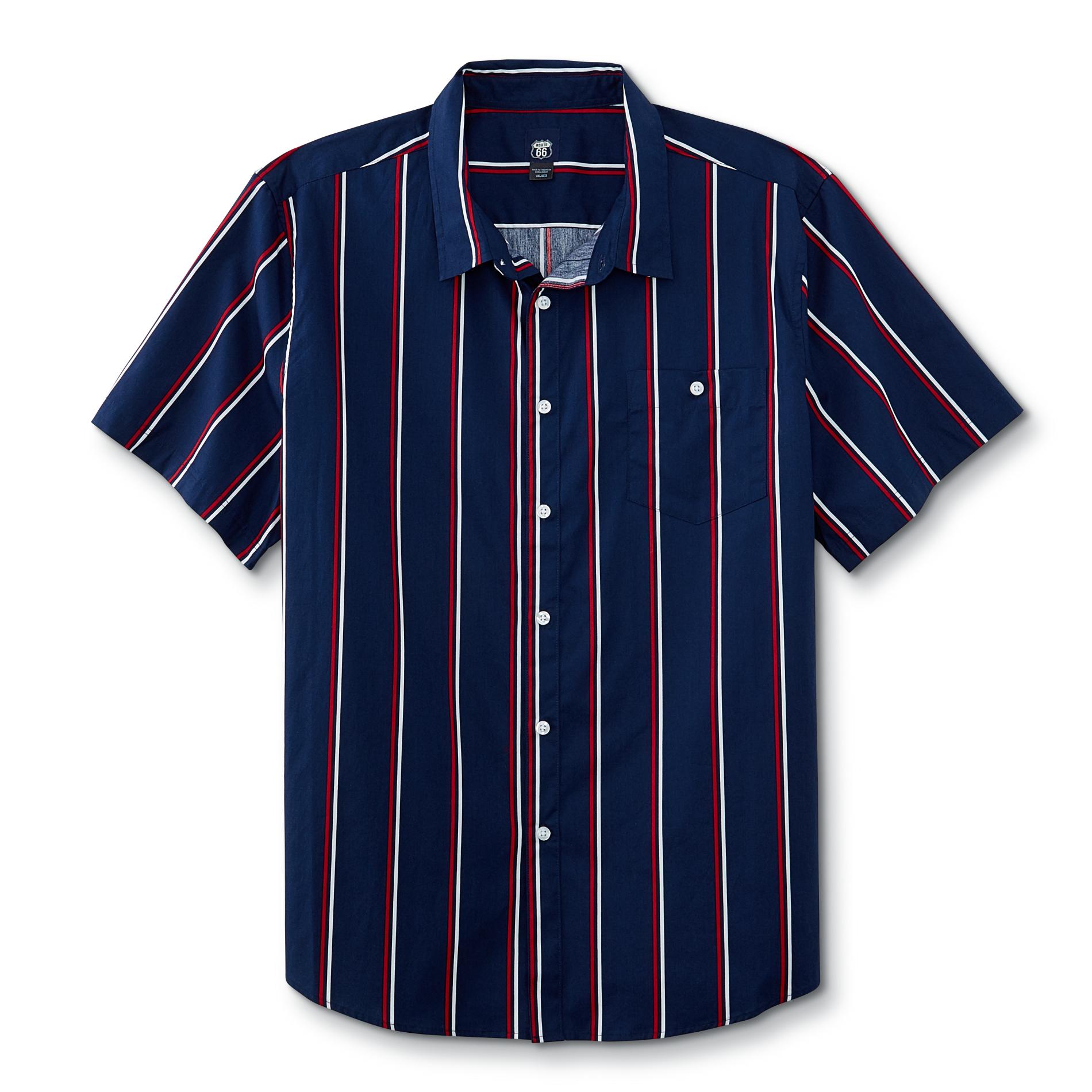 Route 66 Young Men's Short-Sleeve Shirt - Striped
