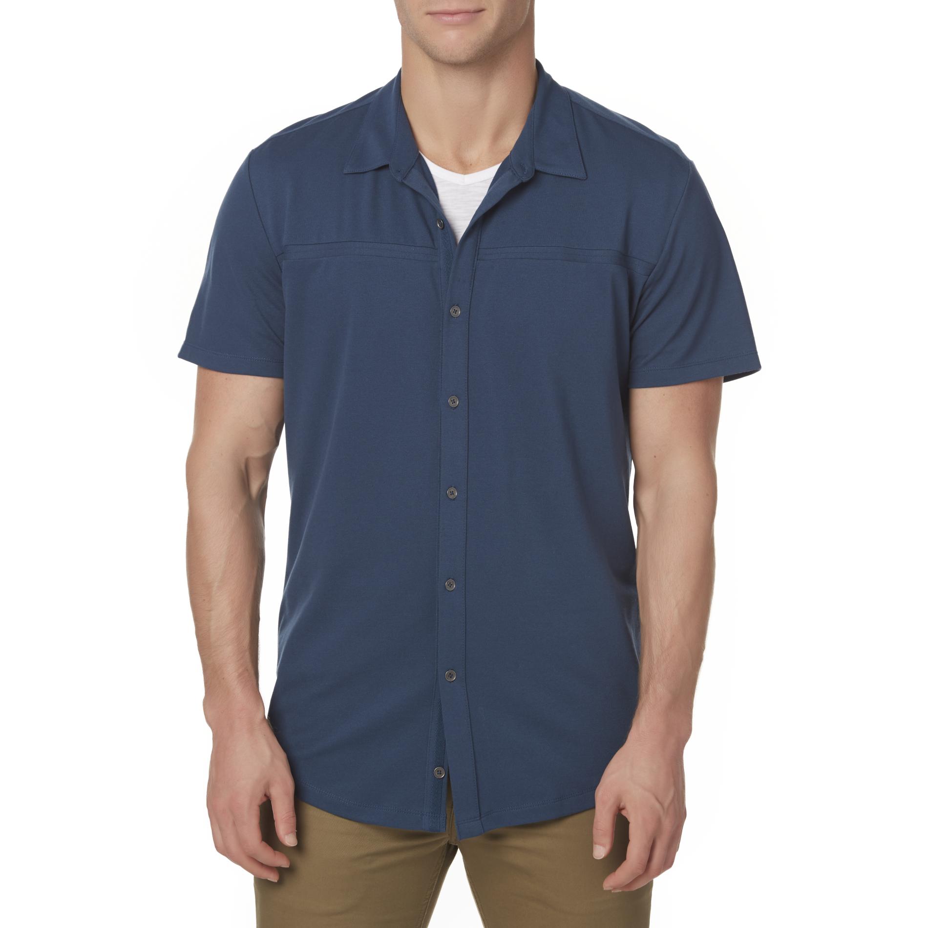 Structure Men's Slim Fit Button-Front Shirt