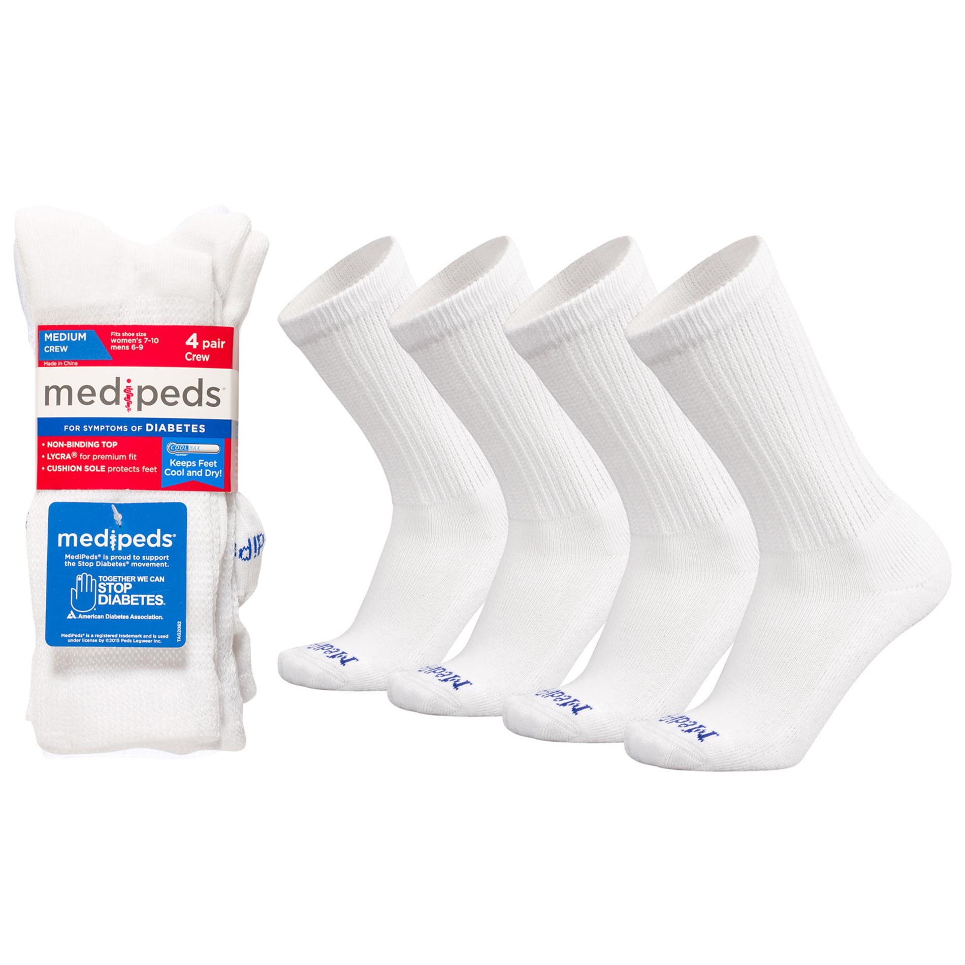 MediPeds Value Pack Crew Sock- 4 Pr | Shop Your Way: Online Shopping