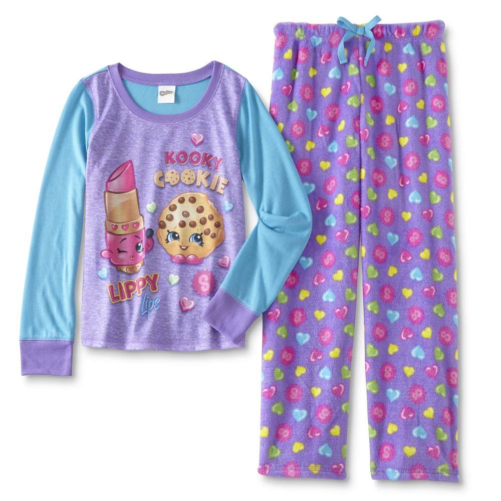 Shopkins Girls' Pajama T-Shirt & Pants - Hearts